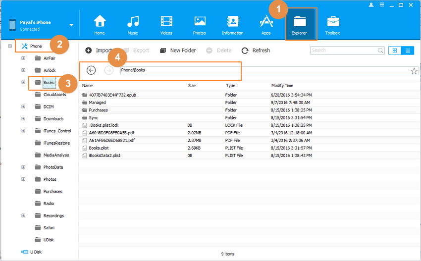 Sauvegardez l'iPhone sur le disque dur externe avec TunesGo