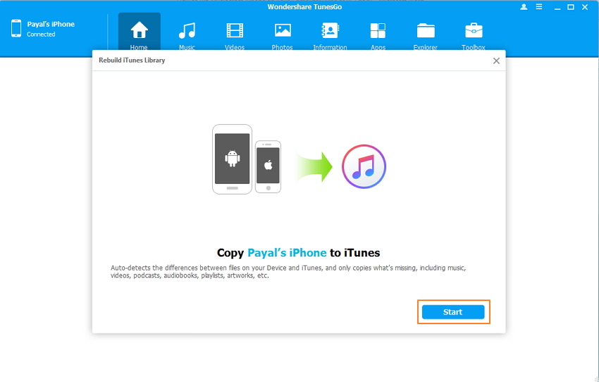 Copiare musica da iPhone a iTunes