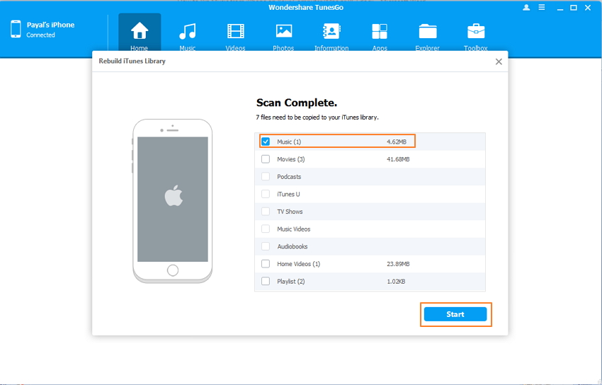 Copiare musica da iPhone a iTunes