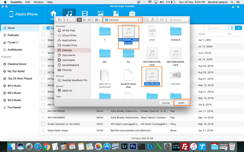 La solución más fácil para Transferir Música desde Mac al iPhone/iPad/iPod touch