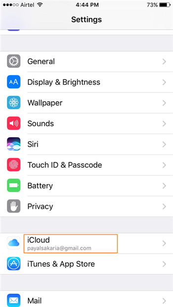 I dati di backup iPhone a Mac con iCloud