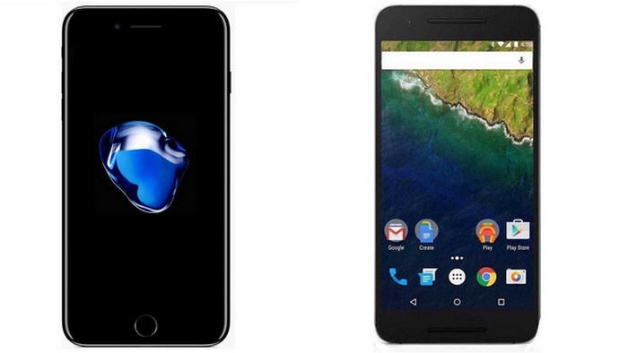 iPhone 7 vs. Nexus 6P