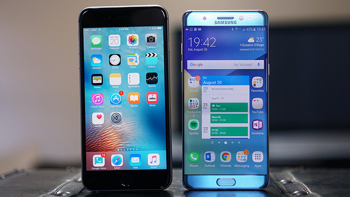 transfert de fichiers de l'iPhone vers le Samsung Galaxy Note 7