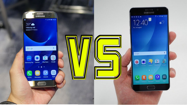 Samsung Galaxy Note 7 vs Samsung Galaxy S7