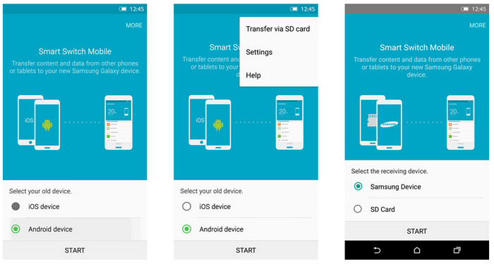how to transfer data between Samsung phones freely with Smart Switch