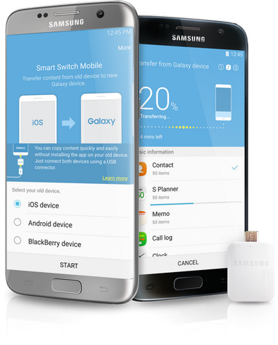 Transfert d'android vers android avec smart switch