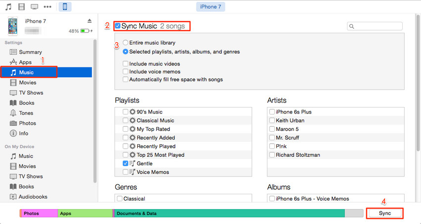How to Transfer Music from PC/Mac to iPhone 7 Plus with iTunes