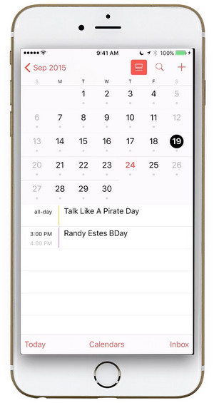 how to backup iphone calendars