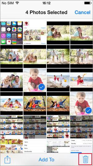 how to delete photos from iphone easily