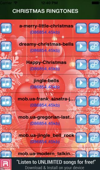 top Websites and Apps to Download Christmas Ringtones-Merry Christmas Ringtones