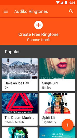 free ringtone apps for android with Audiko