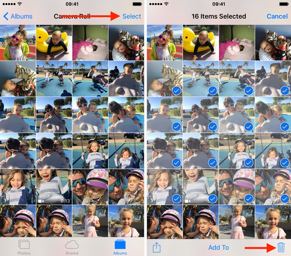 How to delete multiple photos on iPhone/iPad