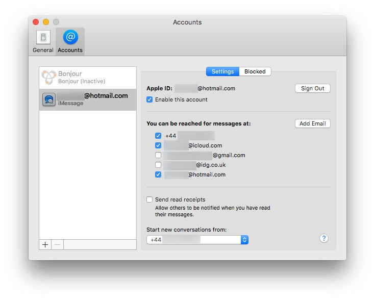 sync mail accounts from mac to iphone