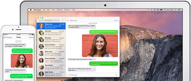 send sms from mac