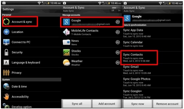 Using Google Account to transfer contacts from Samsung Note 8 to iPhone-2