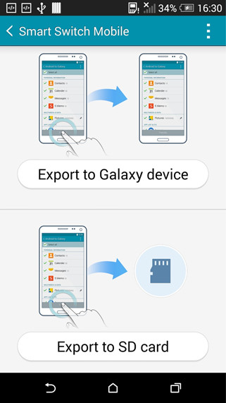 transfer pictures from Samsung to Samsung via Smart Switch
