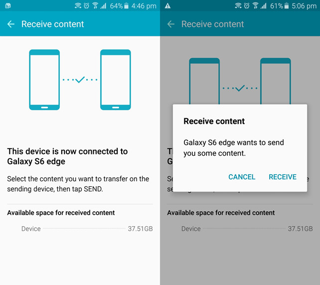 sync pictures from Samsung to Samsung via Smart Switch