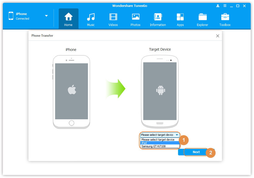 contacts transfer from iphone to galaxy s8