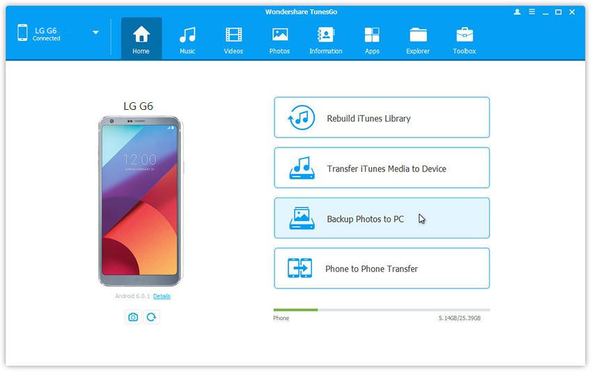 backup and transfer sms from lg to iphone