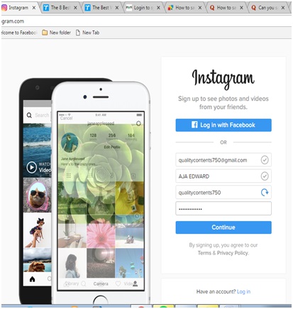 enregistrez les photos instagram sur Android