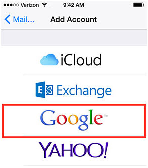 contactos para iphone sync para gmail diretamente