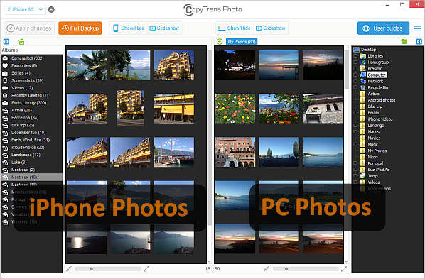 transferir fotos do computador para o ipod touch com copytrans photo