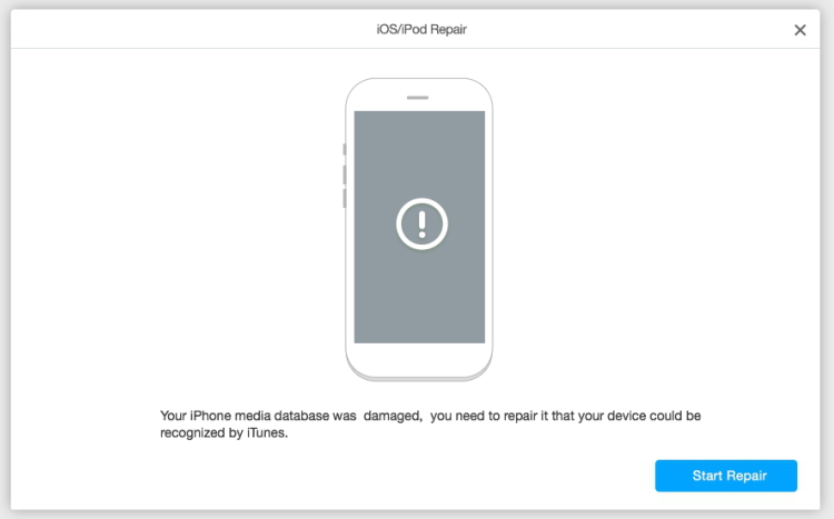 iOS/iPod reparieren - iTunes kann die Inhalte auf Ihrem iDevice nicht finden