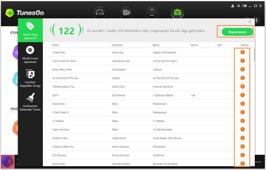 Musik in der iTunes-Mediathek aufräumen