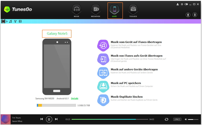 Musik von YouTube/Webseite auf ein Android-Gerät laden