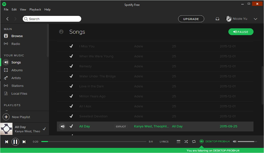 Nehmen Sie Musik von Spotify/Streamingseiten auf und speichern diese auf iTunes 