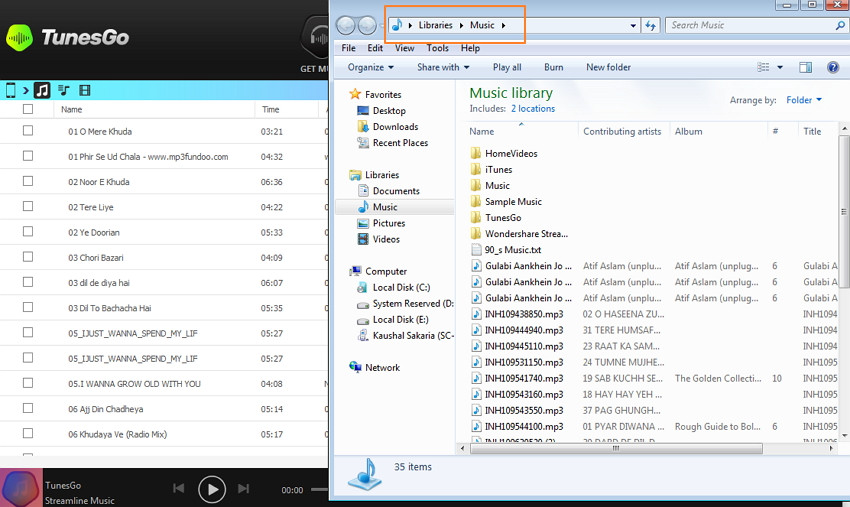 MMusik vom PC/Mac auf Android Gerät übertragen