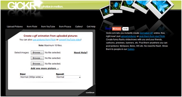 images to GIF - Gickr