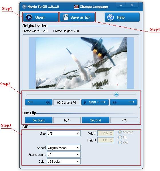 FreeMoreSoft - Freemore Video to GIF Converter - Convert Video to