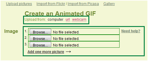 Easy to Use Online GIF Animator - Upload Images from Computer