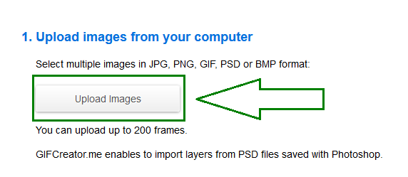 Efficient Animated GIF Editing Programs - Upload Images