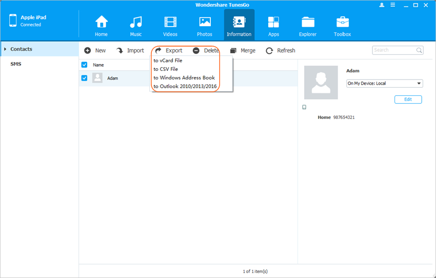 Wie man iPadDateien auf einer externen Festplatte sichert dr.fone