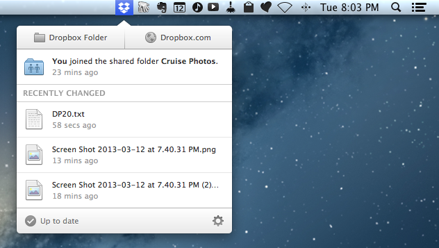 Stream Video from Mac to iPad - Start Dropbox