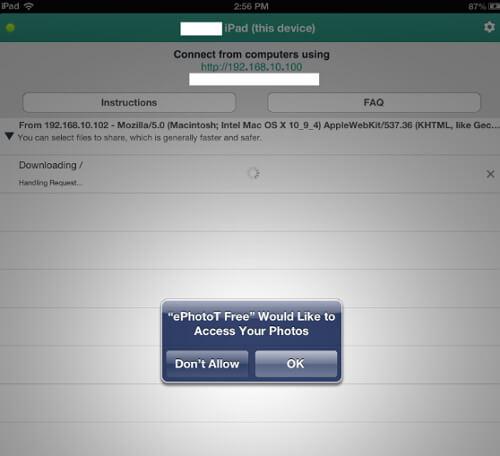transfer photos to ipad from computer