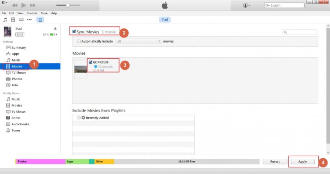 Wie man MP4-Dateien mit iTunes auf das iPad überträgt