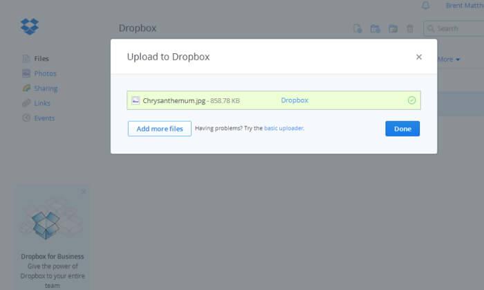  Use Dropbox to Transfer Photos from Computer to iPad