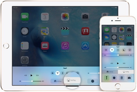Connect iPhone to TV - Open COntrol Center
