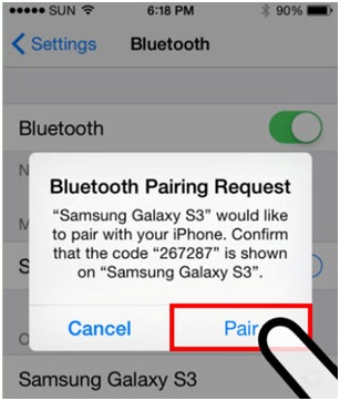 Connect Bluetooth to iPhone - Pair the devices