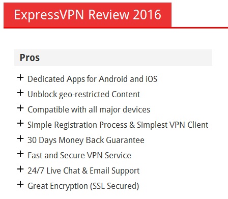 Tips for VPN connection on iPhone-Review Express VPN rating 4