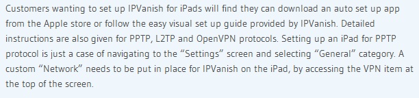 Tips for VPN connection on iPhone-review IP vanish VPN good and reliable