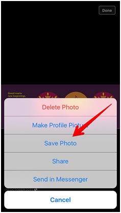 transfer photos from computer to iPhone without itune-long press the photo and save