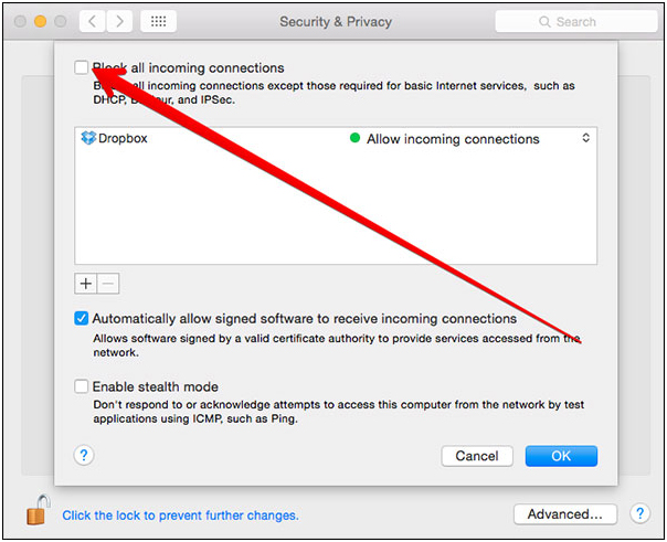 AirDrop iPhone to Mac - Uncheck the box