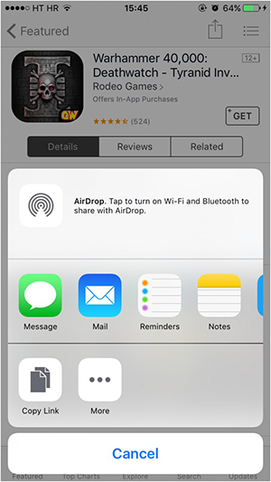 AirDrop iPhone naar Mac - WiFi en Bluetooth activeren.