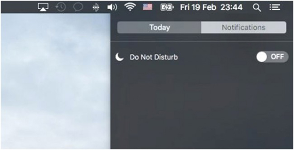 AirDrop iPhone para Mac - Abra o Centro de Controle