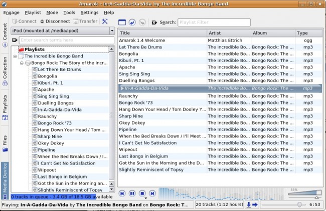 Alternativas do gtkpod - Amarok