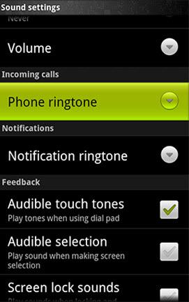 verander van ringtone op Android